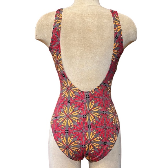 Goldenpoint Swimsuit Mod Floral One Piece S Small - Picture 2 of 7